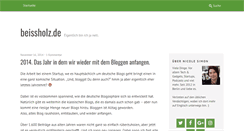 Desktop Screenshot of beissholz.de